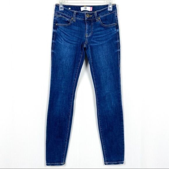 CAbi Dover Skinny Medium Wash Denim Jeans Size 0 #3385 - Picture 1 of 13